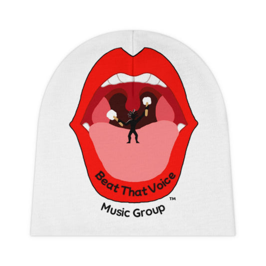 BTV Music Group Baby Beanie Wht.