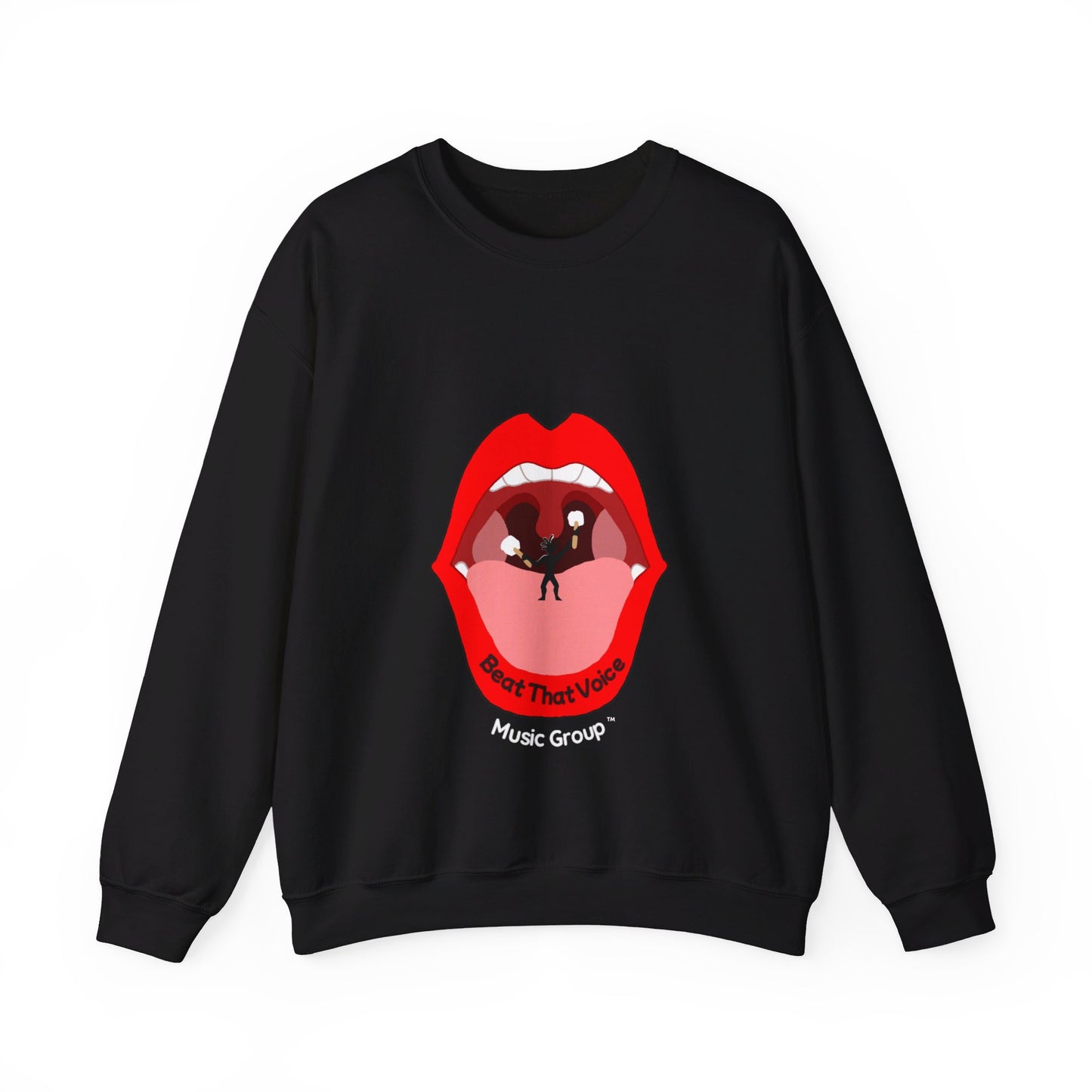 BTV Music Group Unisex Heavy Blend™ Crewneck Sweatshirt Blk.